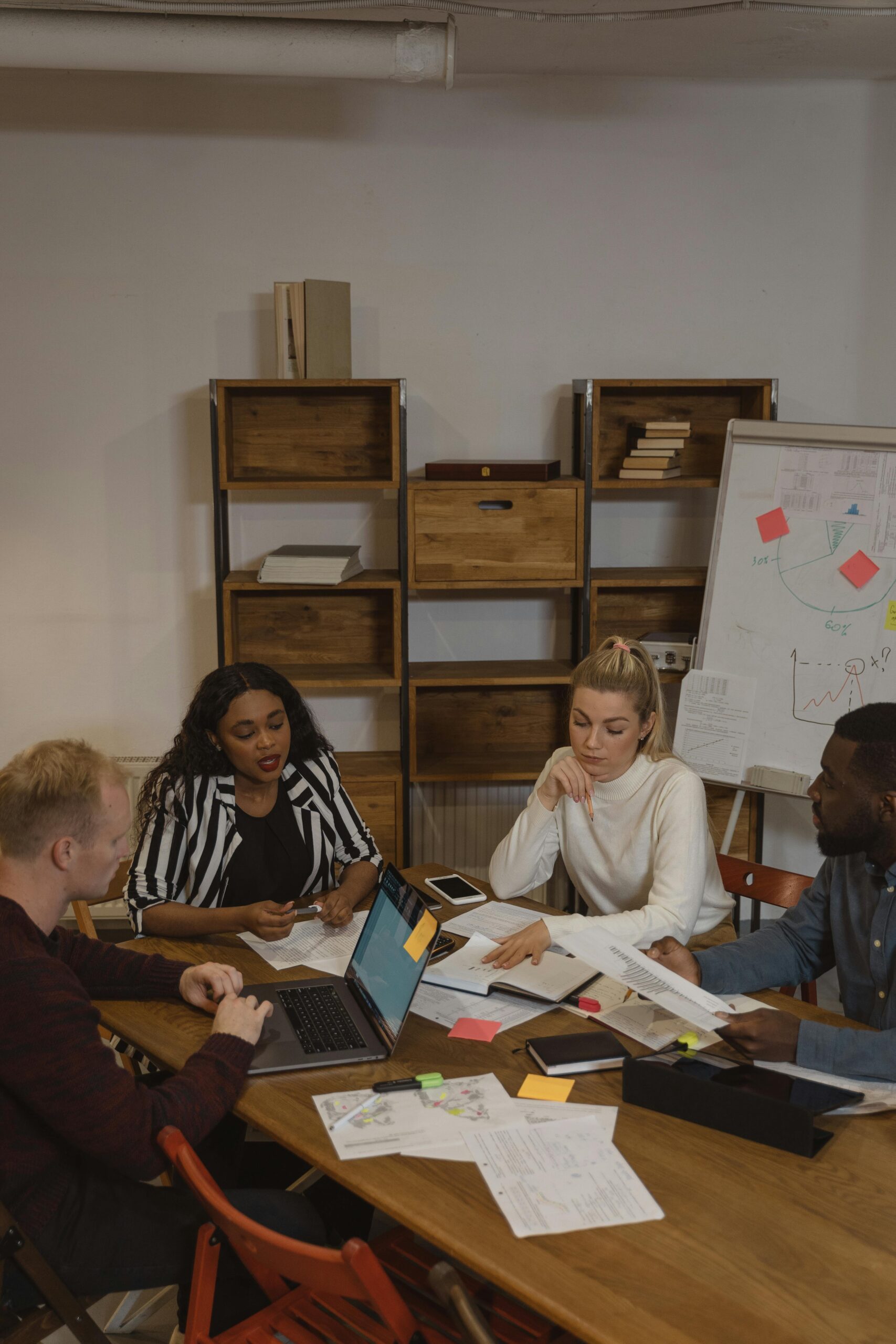 Women working in a conference room