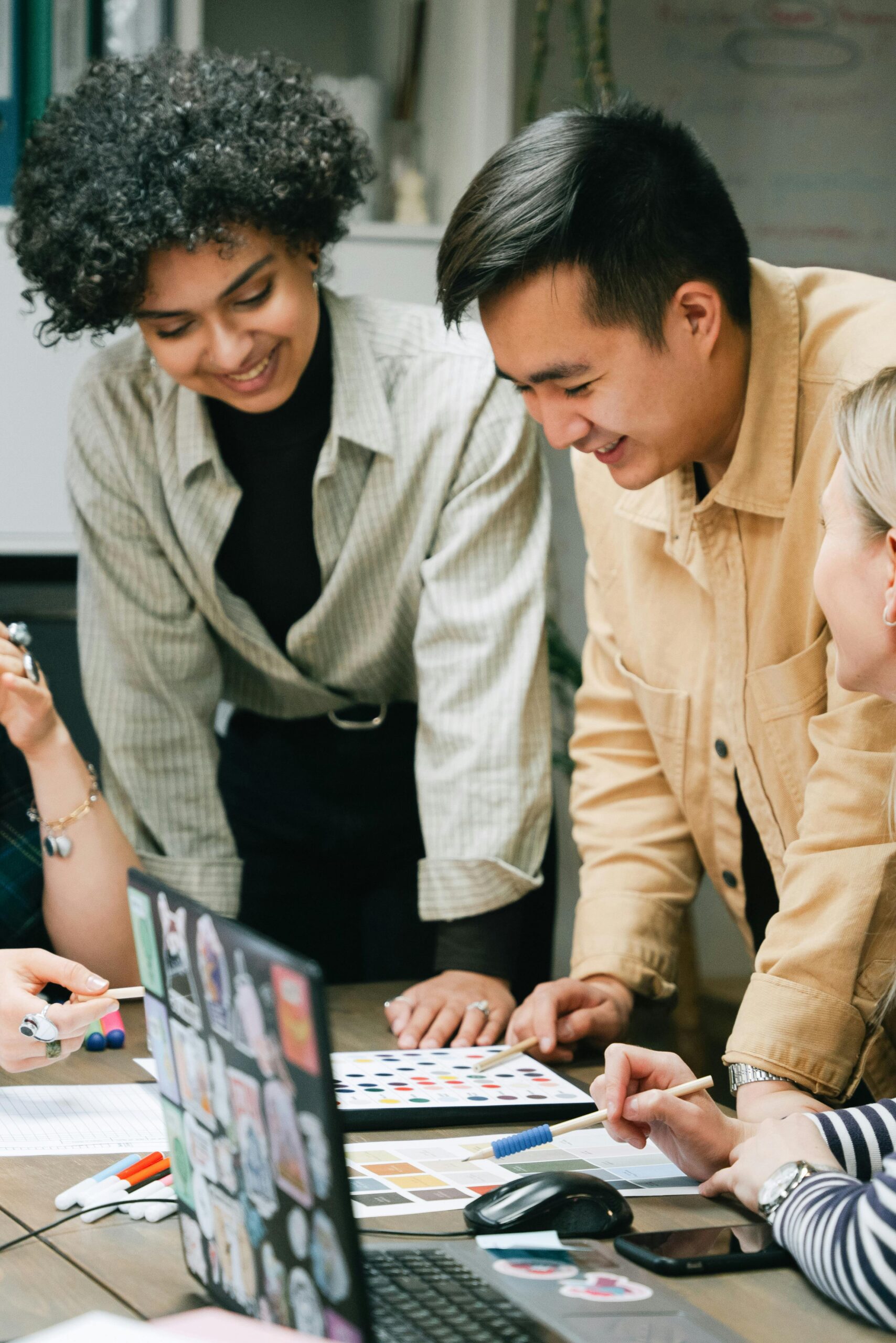 coworkers collaborating in a meeting